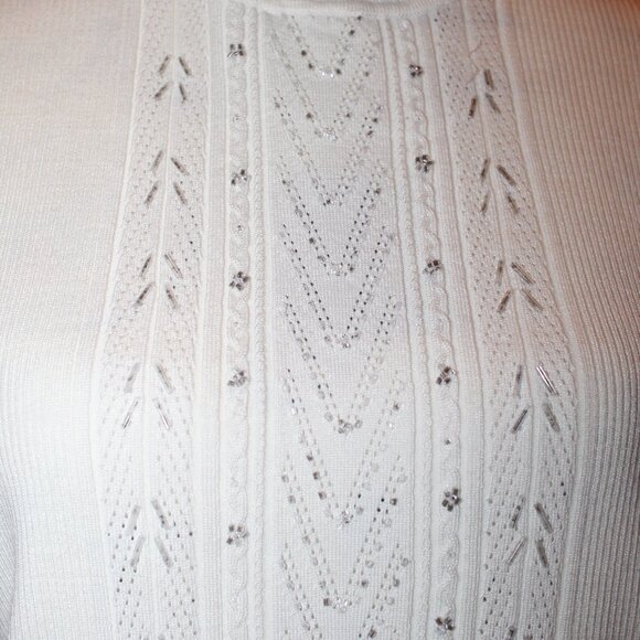 Requirements Sleeveless Turtle Neck with Crystal and Beaded Accents NWT Size XL - Picture 5 of 10